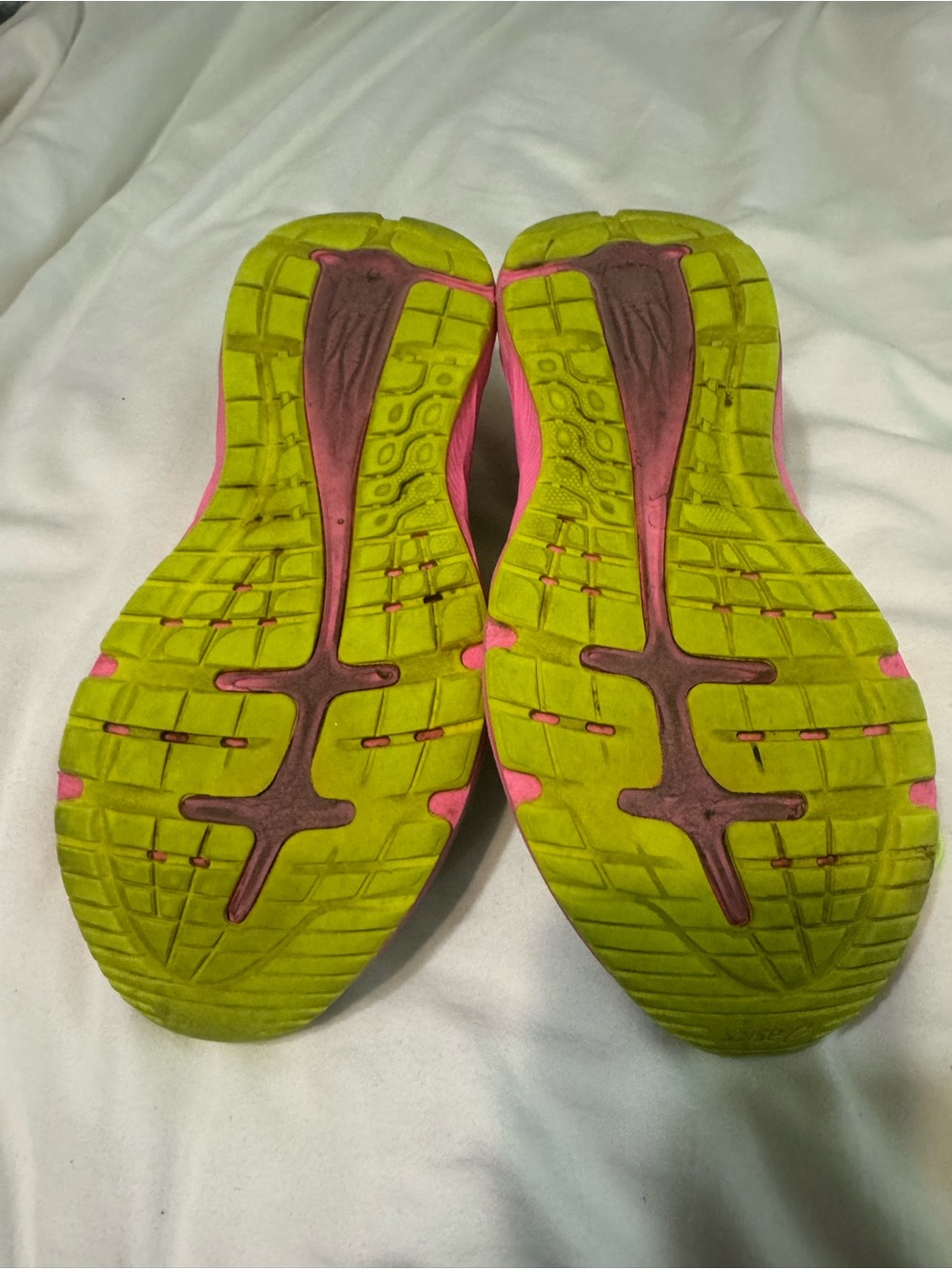 ASICS GEL-Excite 7 Running Gray Pink Neon Lime Women’s Athletic Sneakers W6.5 - Picture 7 of 8